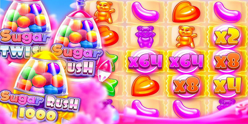 Game nổ hũ W88 Sugar Rush mang tới không gian kẹo ngọt