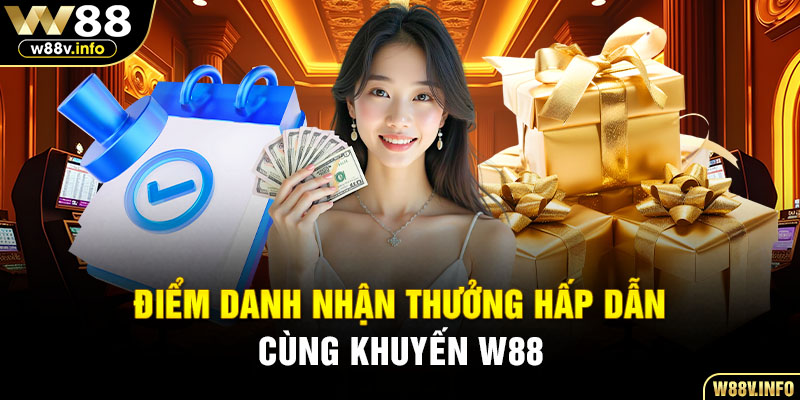 Điểm danh nhận thưởng hấp dẫn cùng khuyến mãi W88